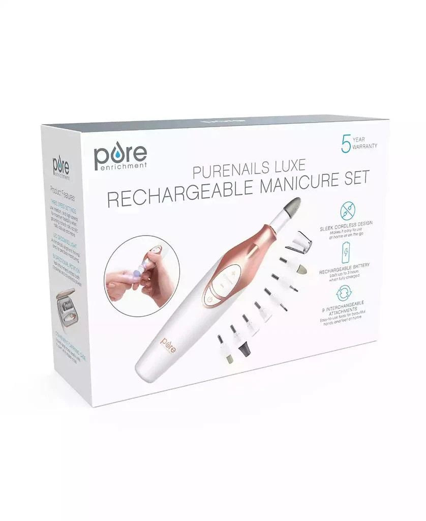 商品Pure Enrichment|PureNails Luxe Rechargeable Manicure Set,价格¥462,第2张图片详细描述