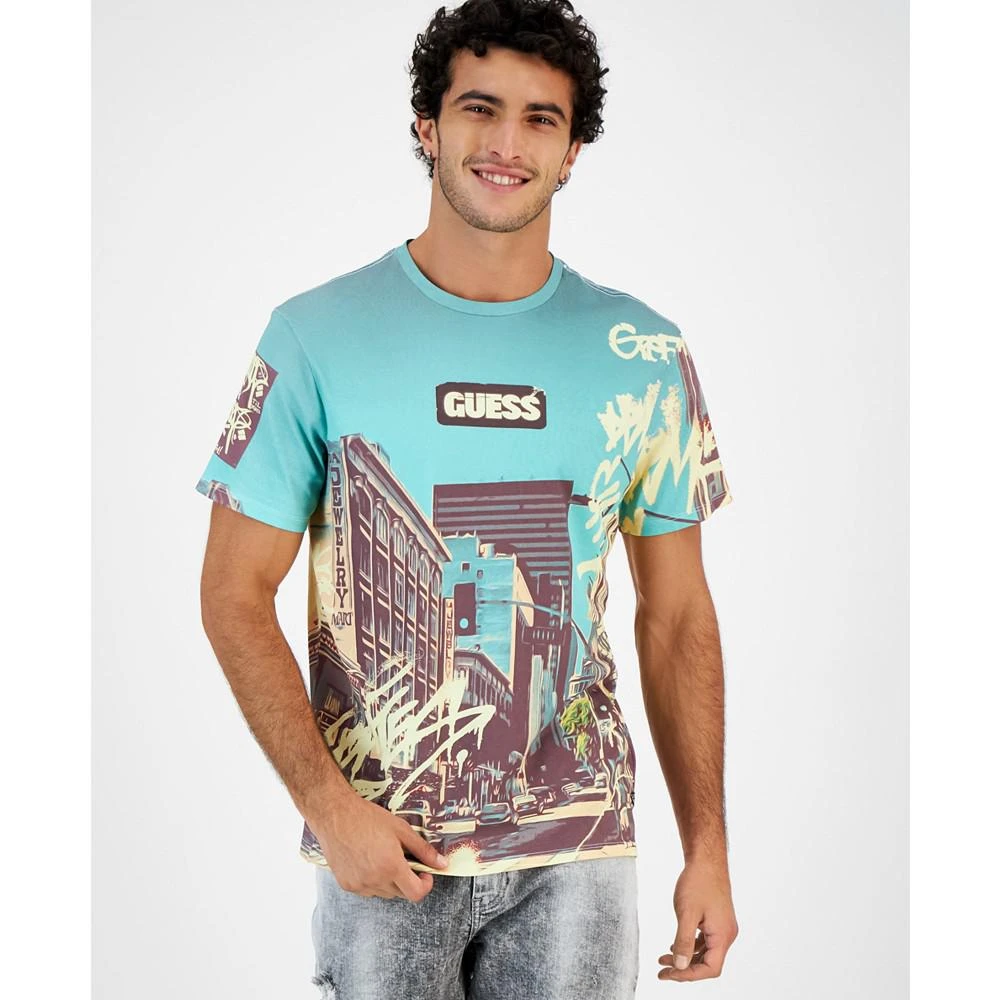 商品GUESS|Mens DTLA Logo Graphic T-Shirt,价格¥220,第1张图片