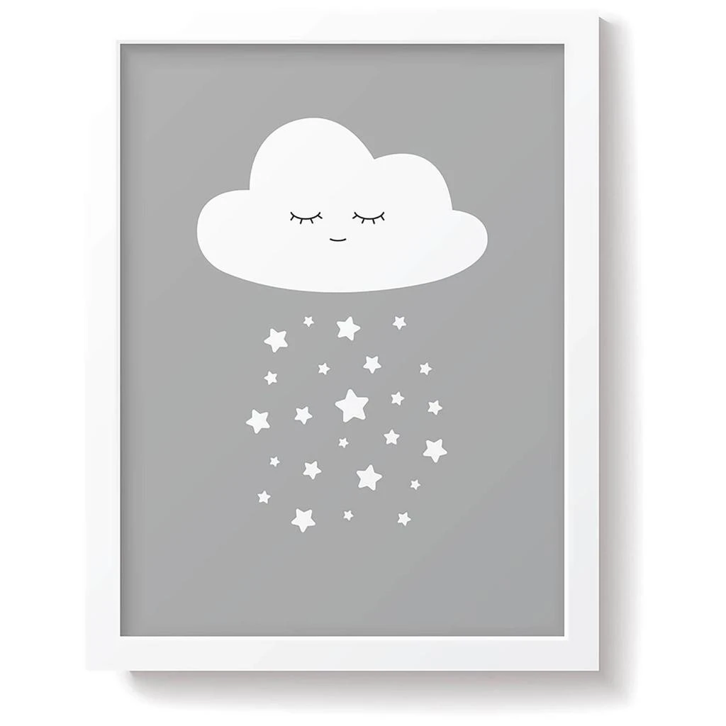 商品The Hut|Snüz Cloud Nursery Print - Grey,价格¥30,第1张图片