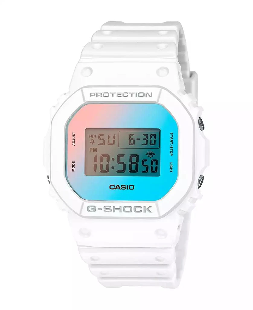 商品G-Shock|Men's Digital White Resin Watch, 42.8mm DW5600TL-7,价格¥849,第1张图片