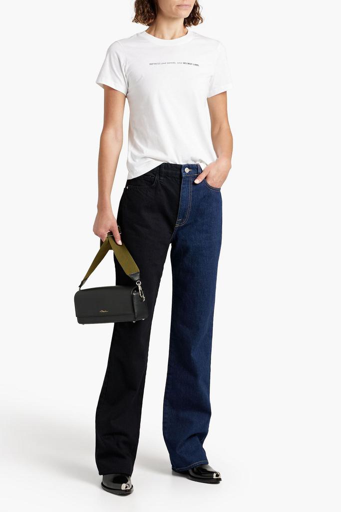 Le Jane two-tone high-rise straight-leg jeans商品第4张图片规格展示