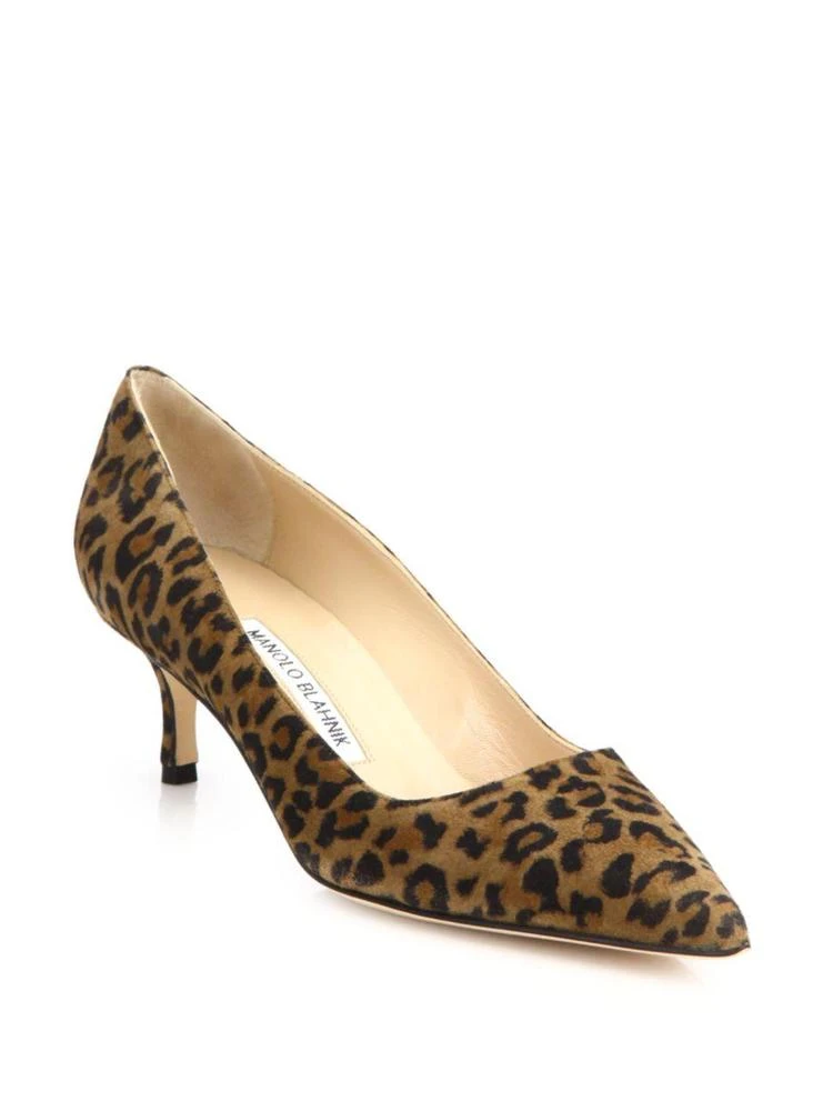 商品Manolo Blahnik|BB 50 麂皮高跟鞋,价格¥1871,第1张图片