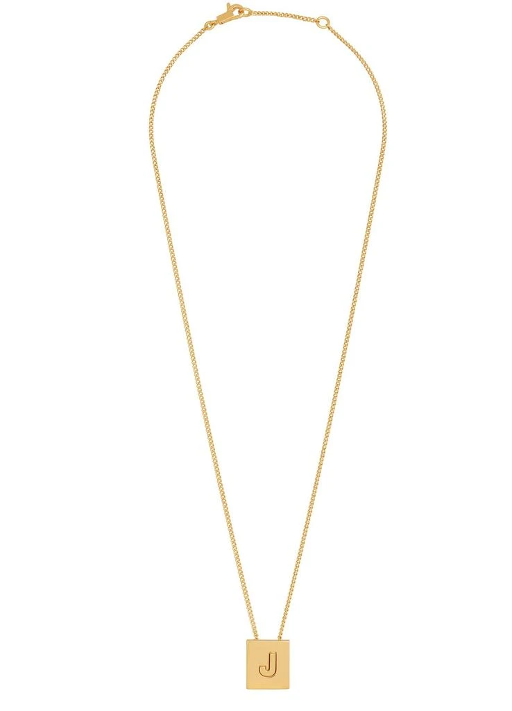 商品Celine|Alphabet金色饰面字母J黄铜项链,价格¥3721,第2张图片详细描述