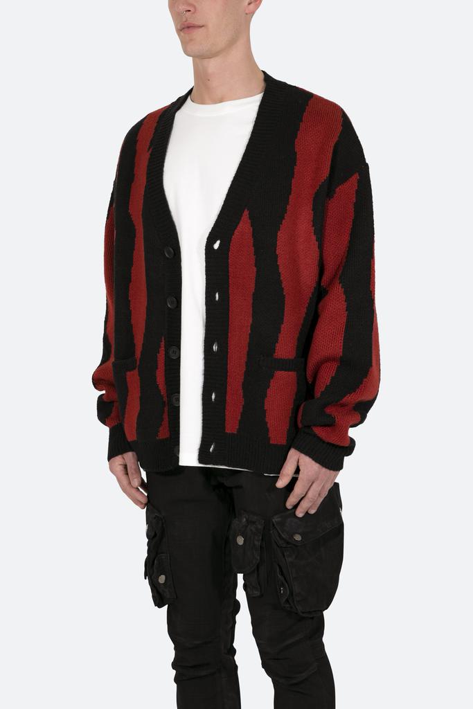 Zebra Cardigan - Red/Black商品第5张图片规格展示