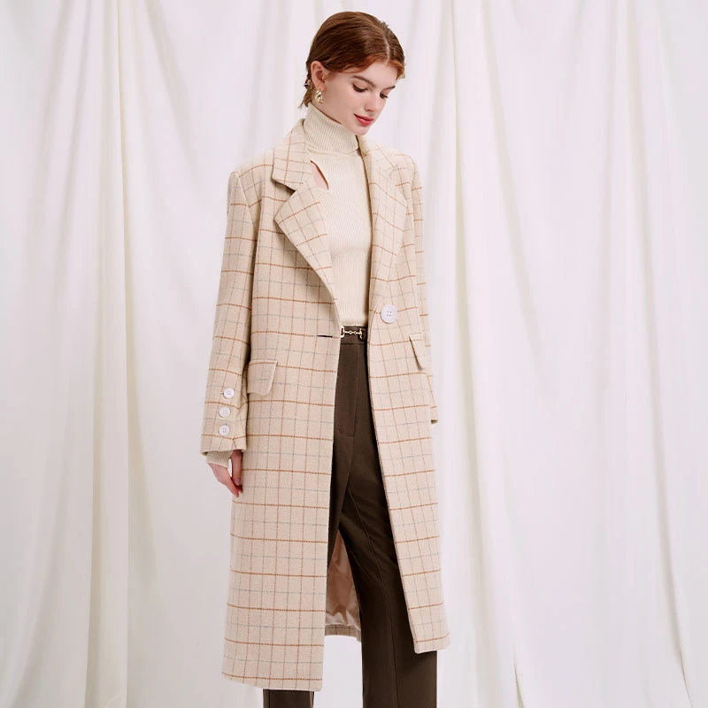 Marquis 大衣 - 驼色格纹 | Marquis Coat - Camel Plaid 商品