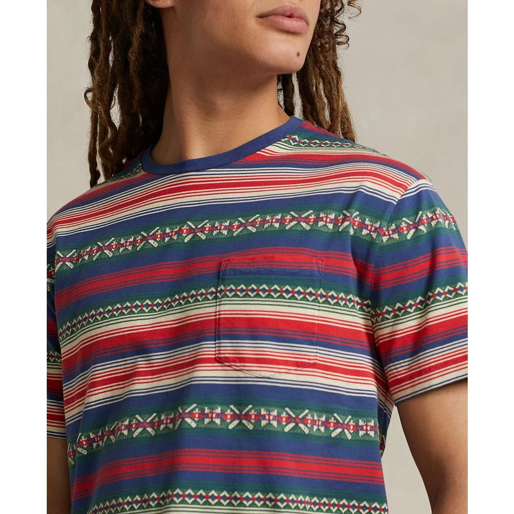 商品Ralph Lauren|Men's Classic Fit Striped Jacquard T-Shirt,价格¥238,第3张图片详细描述