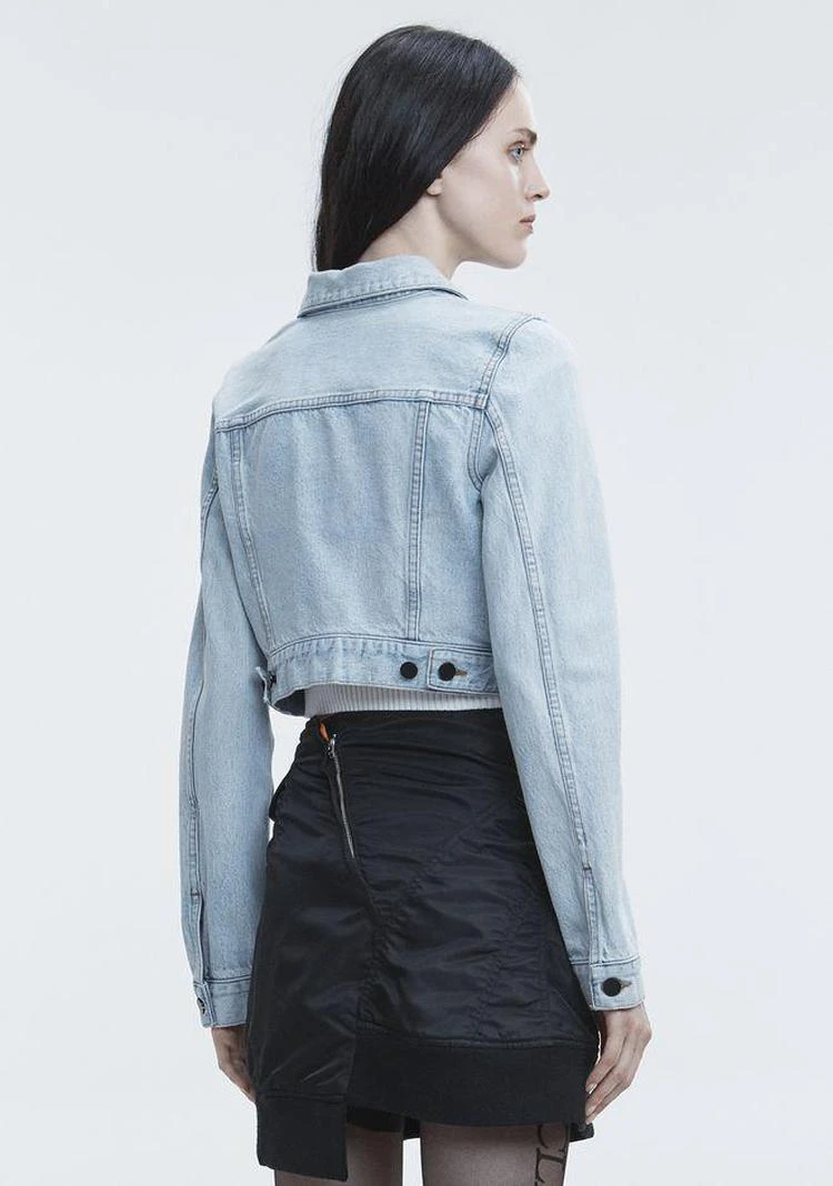 商品Alexander Wang|BARE CROPPED DENIM JACKET,价格¥1190,第3张图片详细描述