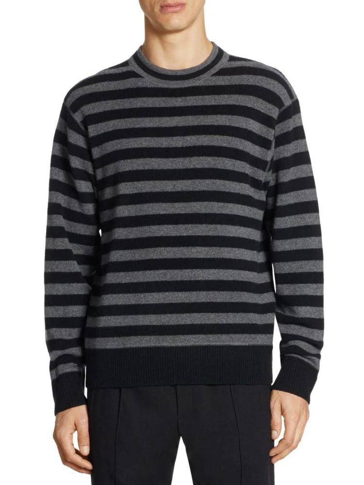 商品Alexander Wang|Slim-Fit Heathered Strip Sweater,价格¥844,第1张图片