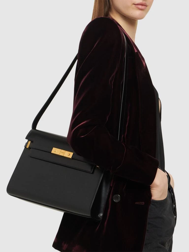 商品Yves Saint Laurent|Manhattan Box Leather Shoulder Bag,价格¥26172,第2张图片详细描述