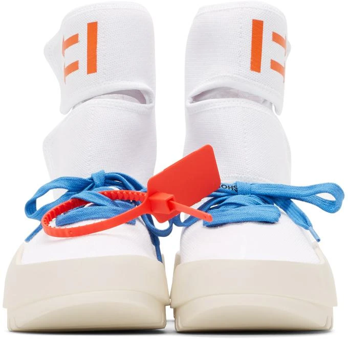 商品Off-White|White Moto Wrap Sneakers,价格¥3406,第2张图片详细描述