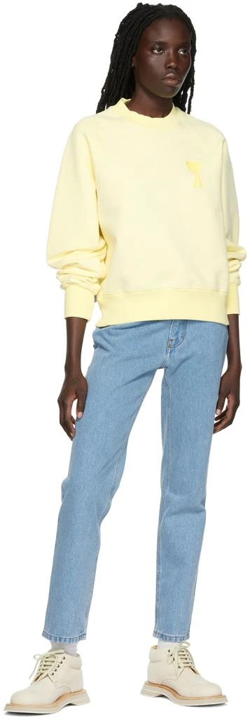 商品AMI|Yellow Ami de Cœur Sweatshirt,价格¥2959,第4张图片详细描述