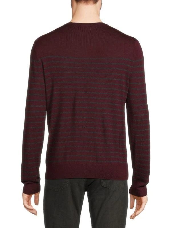 商品Saks Fifth Avenue|Merino Wool Blend Stripe Crewneck Sweater,价格¥68,第2张图片详细描述