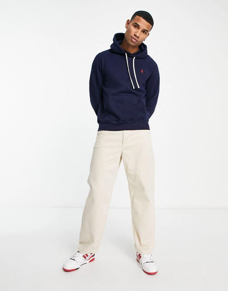 商品Ralph Lauren|Polo Ralph Lauren icon logo fleece hoodie in navy,价格¥1676,第3张图片详细描述