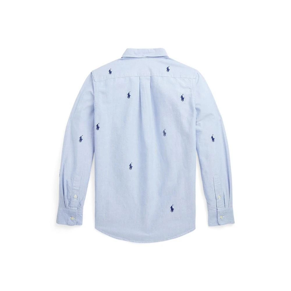 商品Ralph Lauren|Big Boys Embroidered Polo Pony Oxford Shirt,价格¥294,第2张图片详细描述