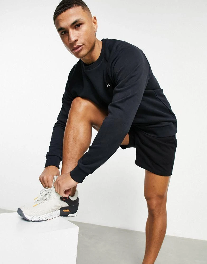 商品Under Armour|Under Armour Rival fleece crew sweatshirt in black,价格¥248,第3张图片详细描述