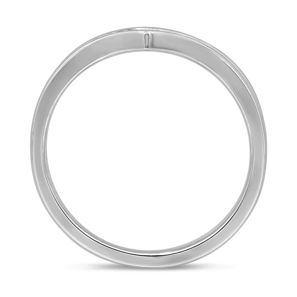 商品Macy's|Baguette Chevron Ring (1/7 ct. t.w.) in 14k White Gold,价格¥6496,第4张图片详细描述