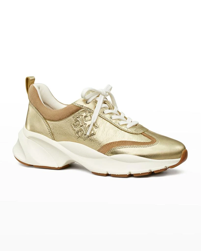 商品Tory Burch|Good Luck Metallic Trainer Sneakers,价格¥1236,第2张图片详细描述