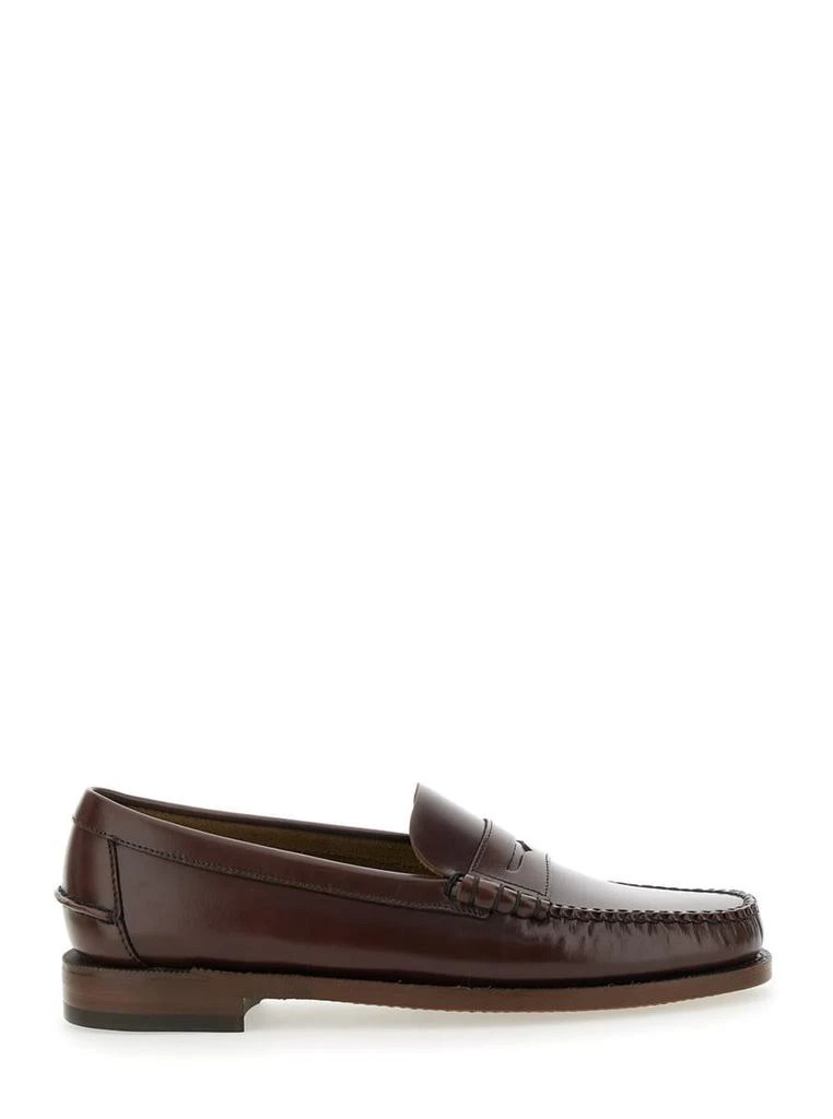 商品SEBAGO|'Classic Dan' Brown Loafers With Raised Stitching And Low Heel In Leather Man,价格¥2154,第1张图片