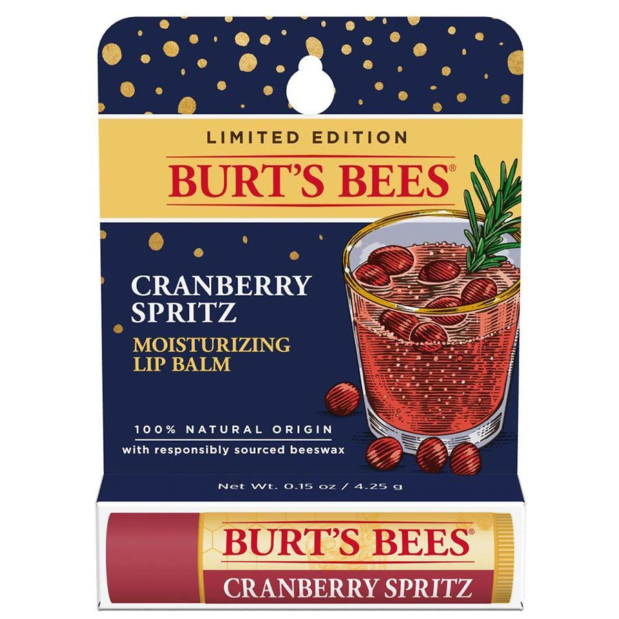 商品Burt's Bees|100% Natural Origin Moisturizing Lip Balm Cranberry Spritz,价格¥34,第1张图片