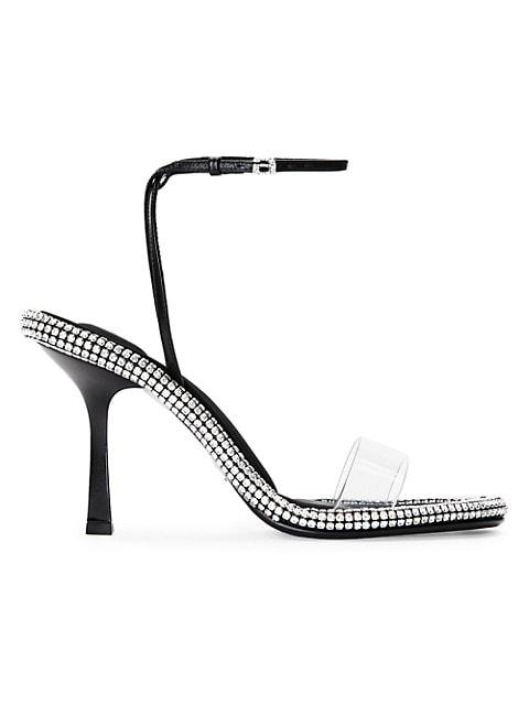 Nima Crystal-Embellished PVC Ankle-Strap Sandals商品第1张图片规格展示