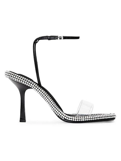 商品Alexander Wang|Nima Crystal-Embellished PVC Ankle-Strap Sandals,价格¥2455,第1张图片