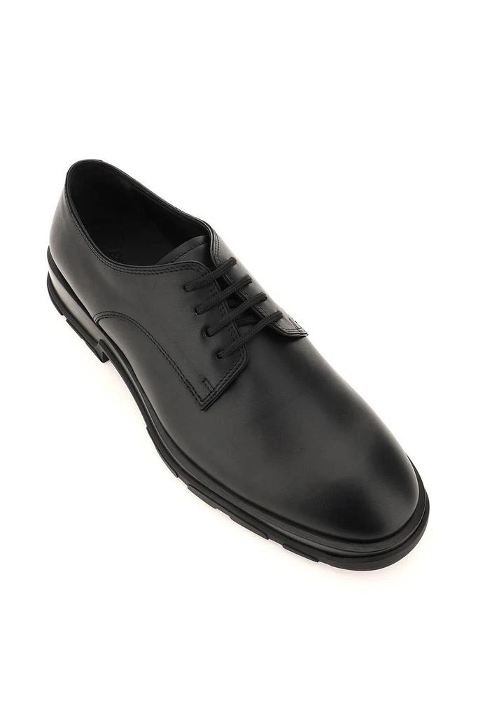 商品Alexander McQueen|SLIM TREAD LEATHER DERBY SHOES,价格¥2255,第4张图片详细描述