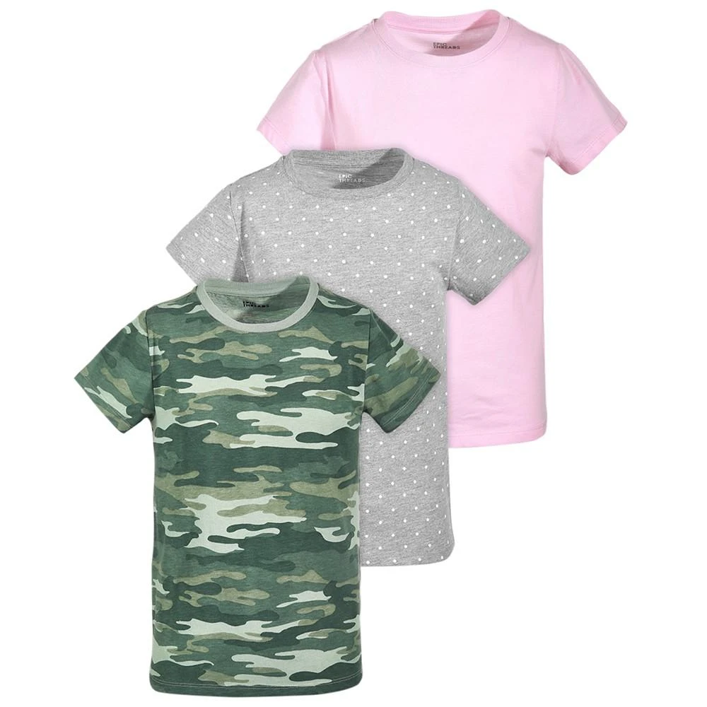 商品Epic Threads|Little Girls 3-Pack Printed T-Shirts, Created For Macys,价格¥43,第1张图片