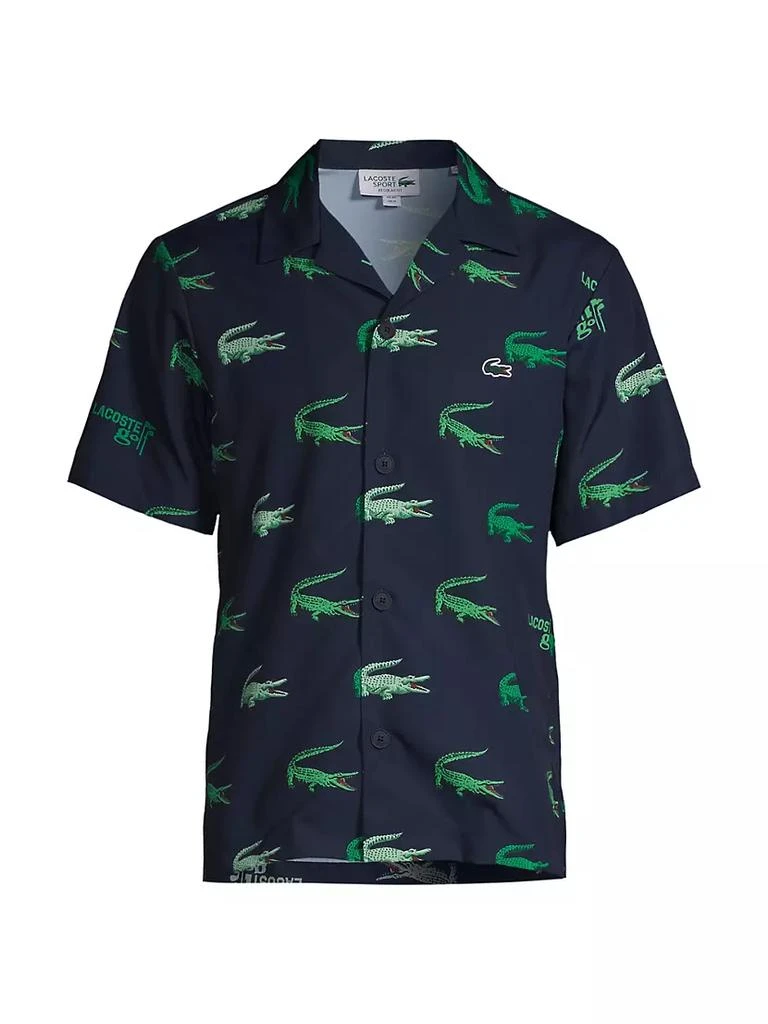 商品Lacoste|Crocodile-Printed Woven Shirt,价格¥825,第1张图片