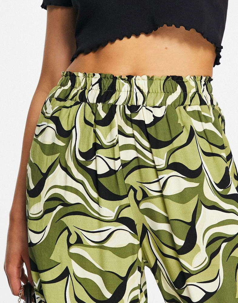 商品Y.A.S.|Y.A.S wavy printed wide leg trouser co-ord,价格¥197,第4张图片详细描述