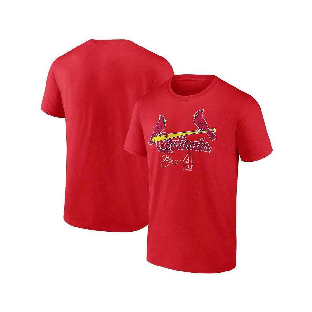 商品Fanatics|Men's Branded Yadier Molina Red St. Louis Cardinals Player Name and Number T-shirt,价格¥212,第1张图片