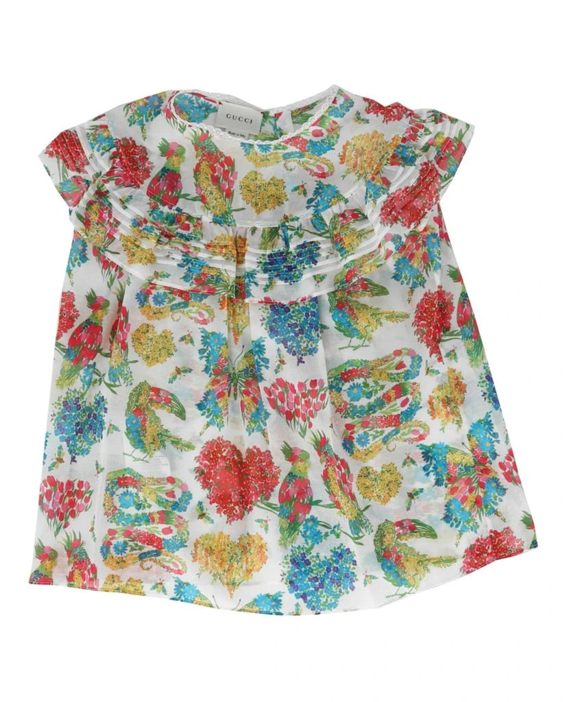 商品Gucci|Ruffle Floral Dress,价格¥743,第1张图片