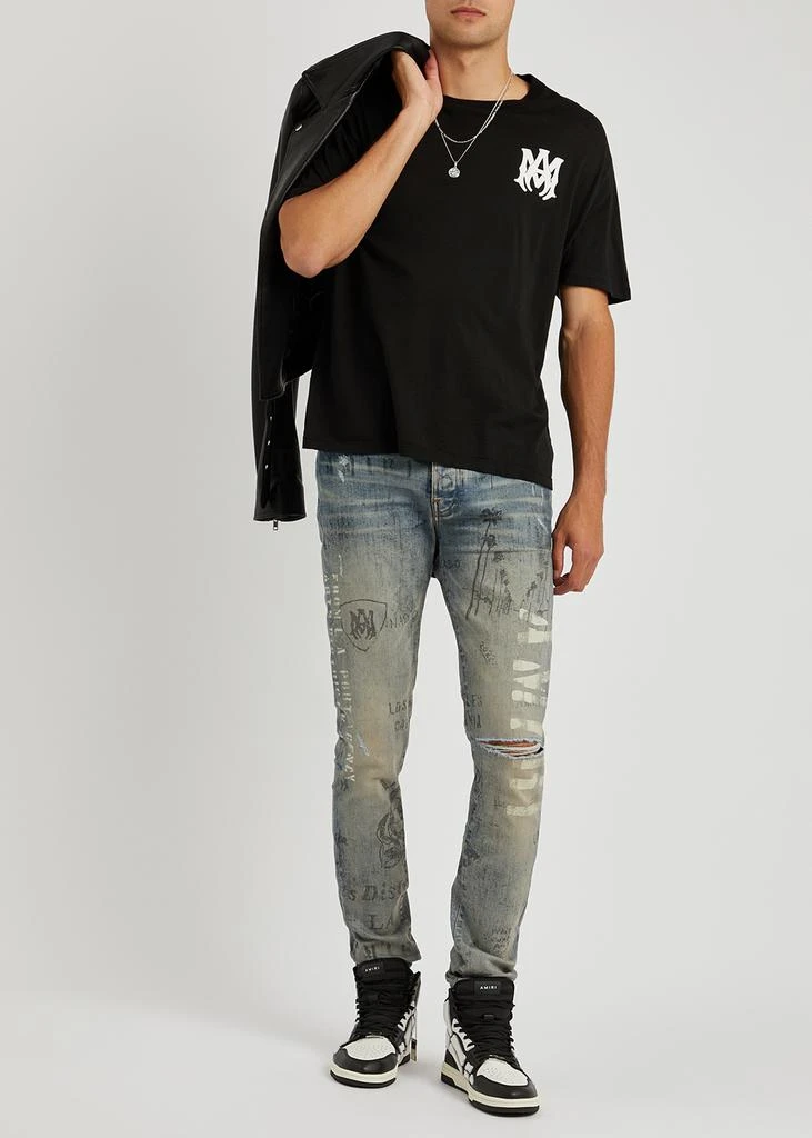 商品AMIRI|Military Stencil printed skinny jeans,价格¥5322,第4张图片详细描述