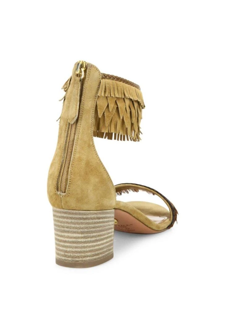 商品Aquazzura|Pocahontas Suede Block Heel Sandals,价格¥2248,第2张图片详细描述