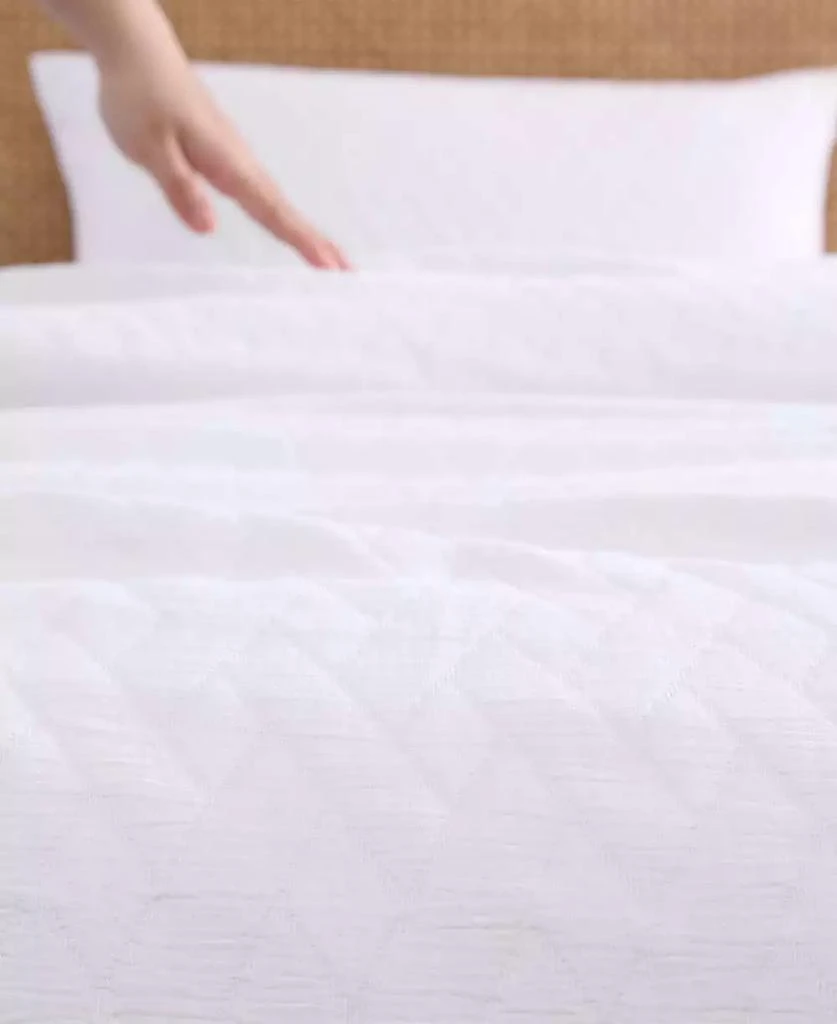 Wicker Woven Solid 3 Piece Comforter Set 商品