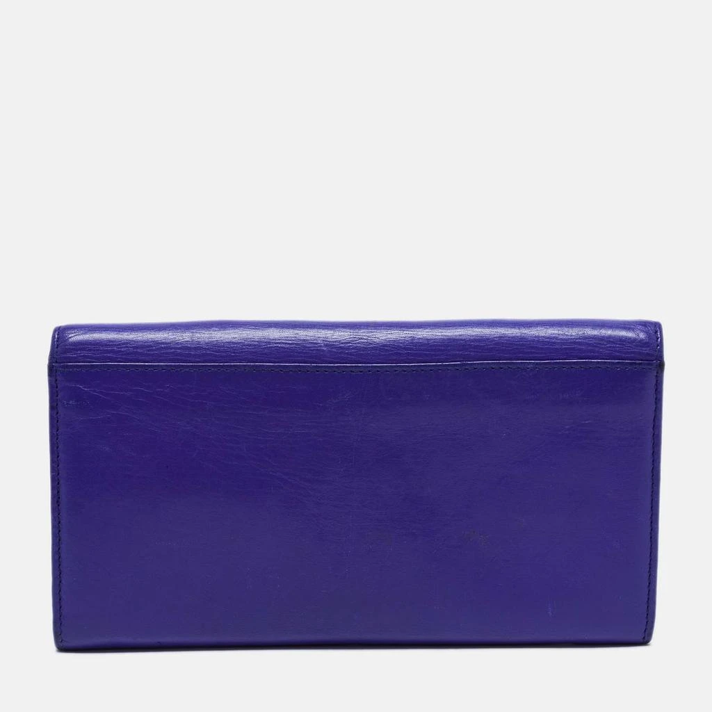Bvlgari Blue Leather Isabella Rossellini Continental Wallet 商品
