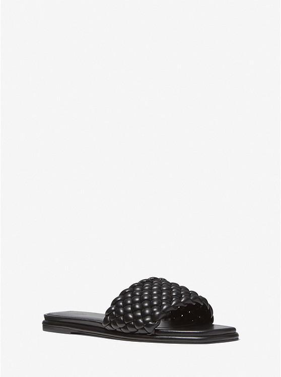 商品Michael Kors|Amelia Braided Slide Sandal,价格¥511,第1张图片