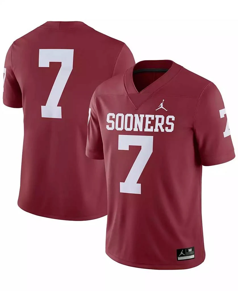 商品Jordan|Men's 7 Crimson Oklahoma Sooners Team Game Jersey,价格¥586,第1张图片