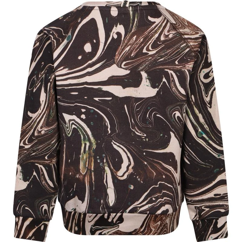 商品Munster|Water tie dye sweatshirt in brown and beige,价格¥643,第2张图片详细描述