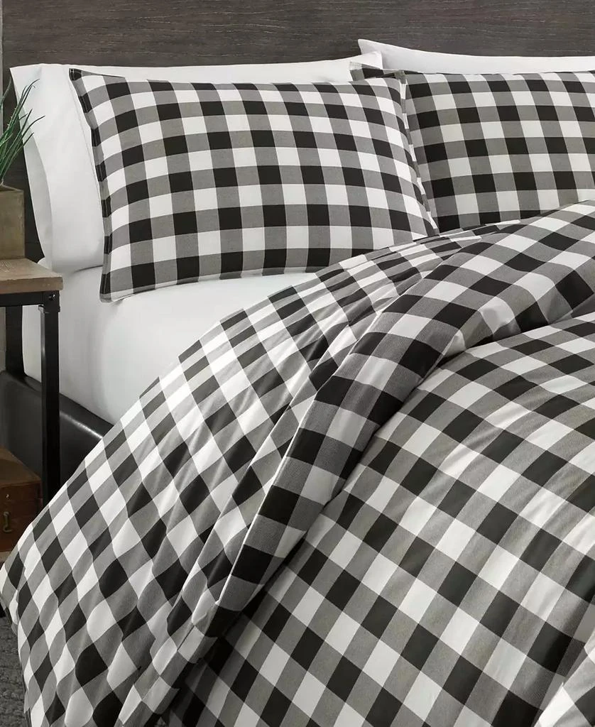 商品Eddie Bauer|Mountain Plaid Cotton Reversible 3 Piece Duvet Cover Set,价格¥723,第3张图片详细描述