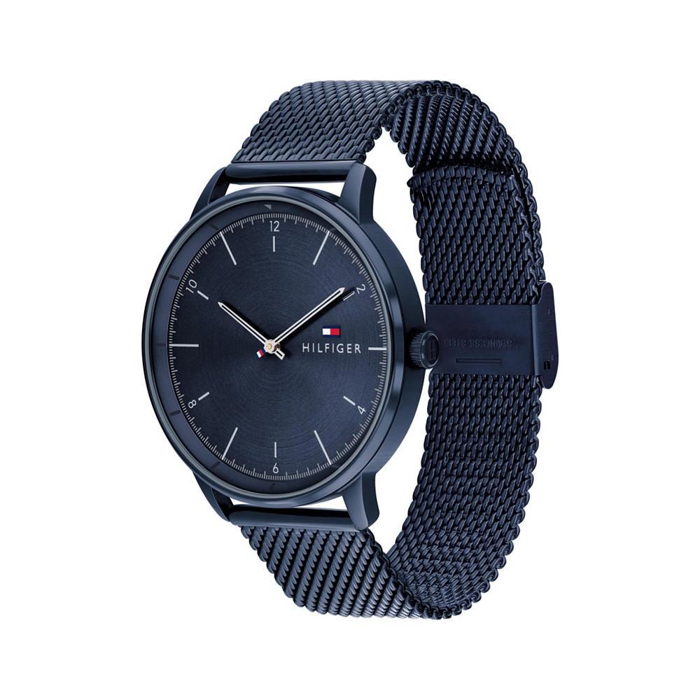 商品Tommy Hilfiger|Men's Blue Stainless Steel Mesh Bracelet Watch 43mm,价格¥1143,第5张图片详细描述