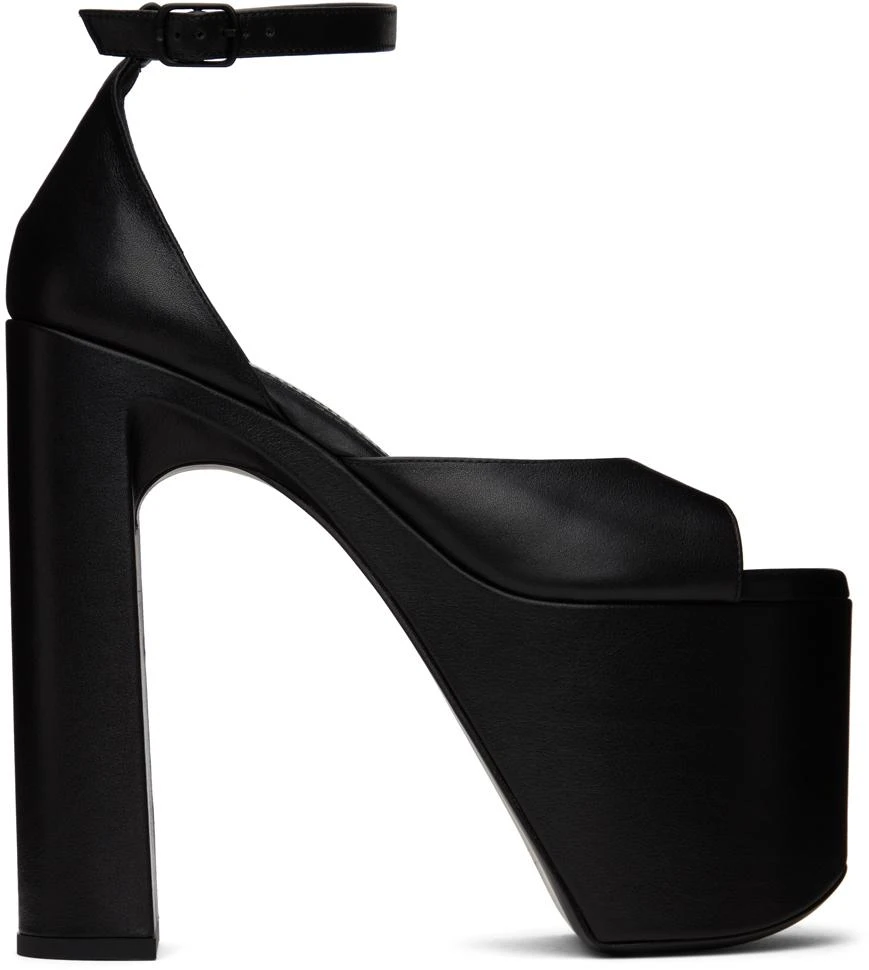 商品Balenciaga|Black Camden 160 Heeled Sandals,价格¥11268,第1张图片