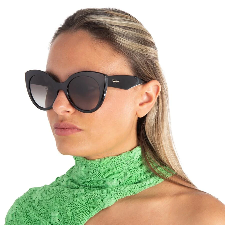 商品Salvatore Ferragamo|Salvatore Ferragamo Hrey Gradient Butterfly Ladies Sunglasses SF964S 001 54,价格¥460,第2张图片详细描述