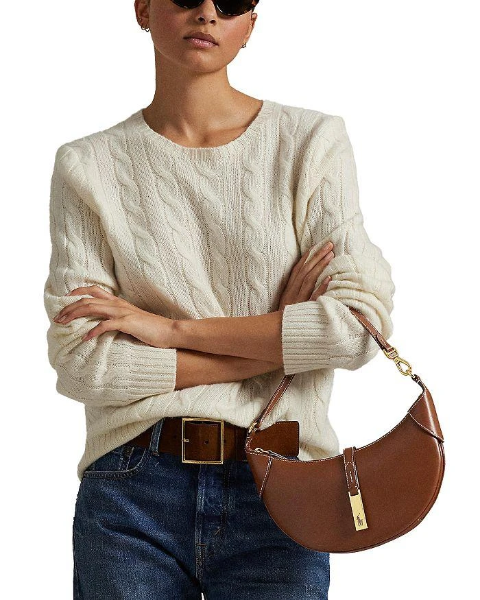 商品Ralph Lauren|Mini  Polo ID 单肩包 拉夫劳伦真皮包包,价格¥3681,第3张图片详细描述