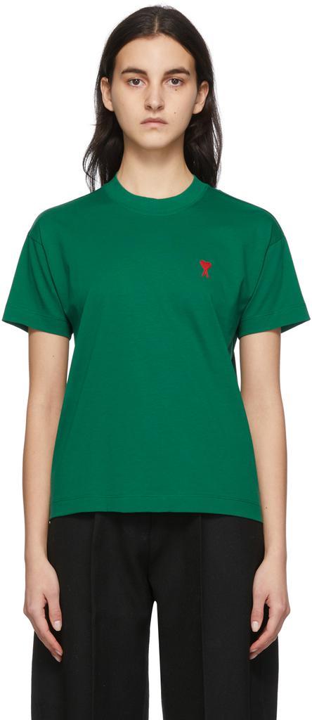 商品AMI|Green Ami de Cœur T-Shirt,价格¥1020,第1张图片