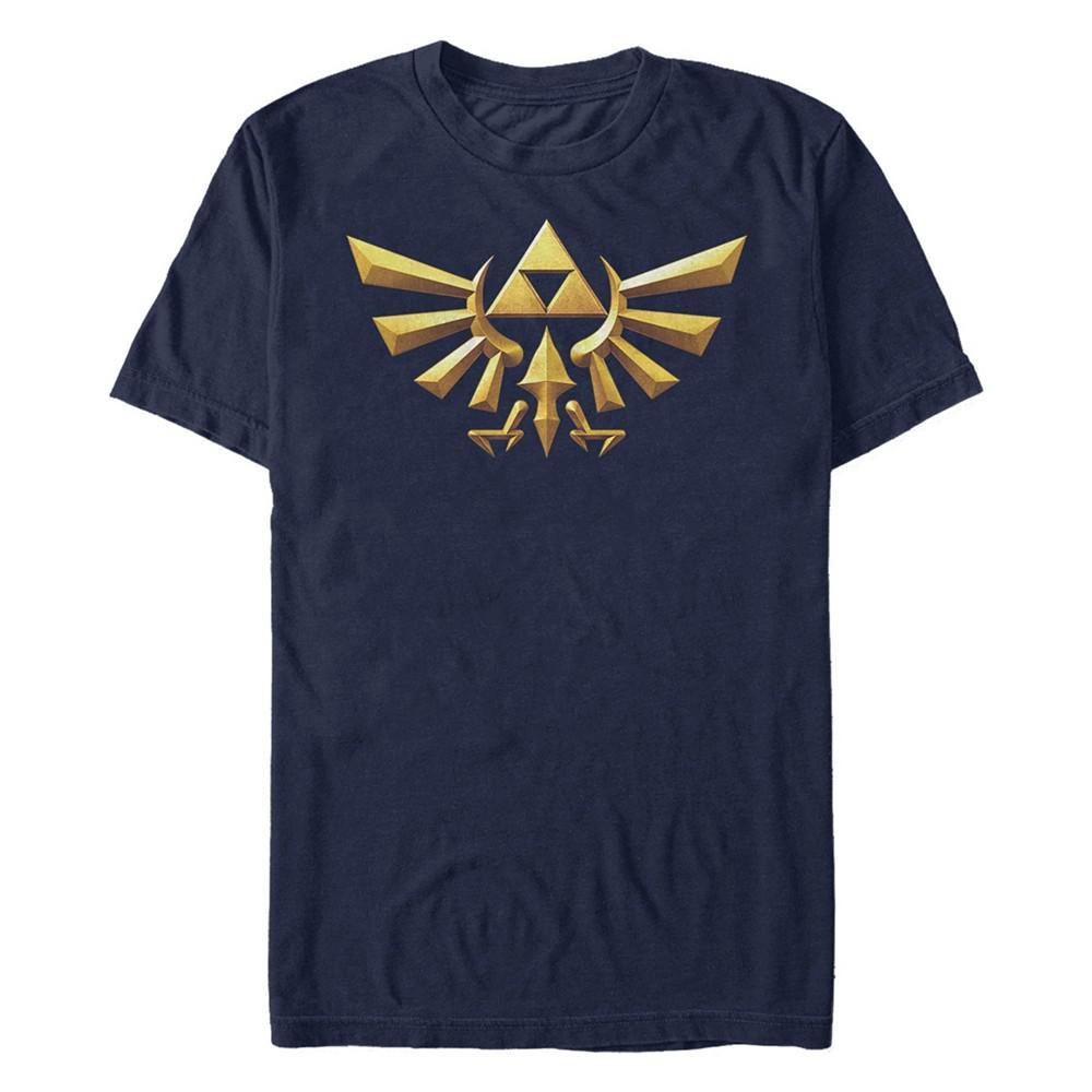 商品Nintendo|Nintendo Men's Legend of Zelda 3D Crest Short Sleeve T-Shirt,价格¥176,第1张图片