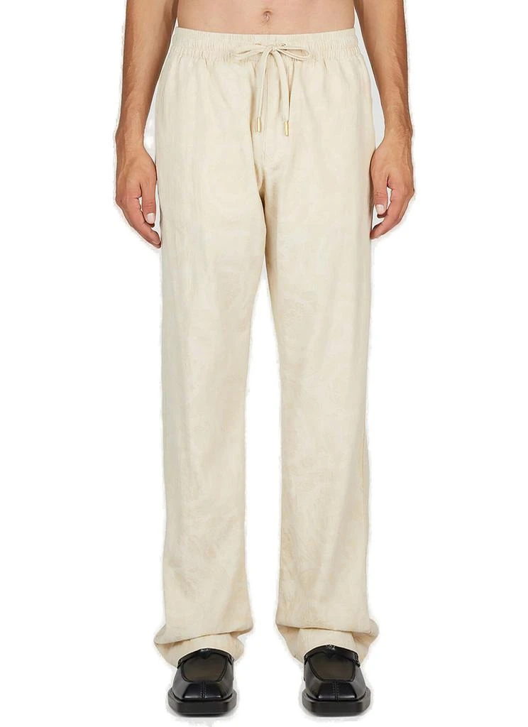 商品Versace|Versace Barocco Drawstring Straight-Leg Trousers,价格¥3904,第1张图片