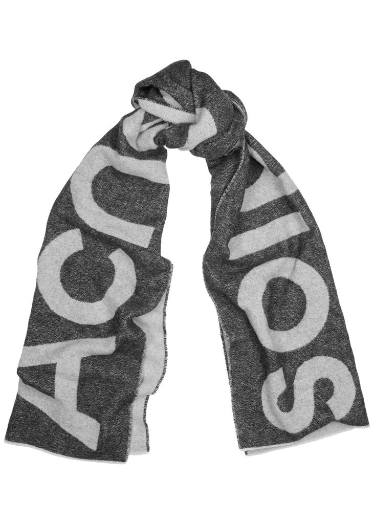 Toronto logo-intarsia wool-blend scarf商品第1张图片规格展示