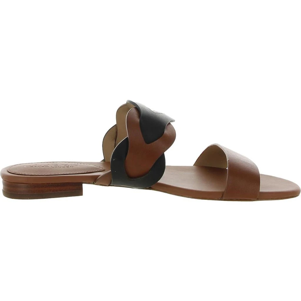 商品Ralph Lauren|Lauren Ralph Lauren Womens Edyth Leather Slip On Slide Sandals,价格¥133,第3张图片详细描述