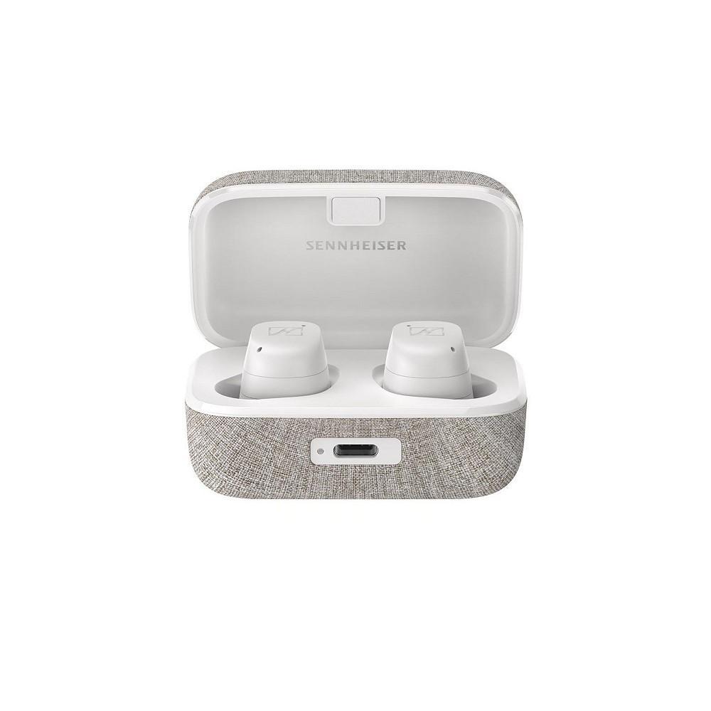 商品Sennheiser|MOMENTUM True Wireless 3 Earbuds -Bluetooth In-Ear Headphones for Music and Calls with Adaptive Noise Cancellation, IPX4, Qi charging, 28-hour Battery Life Compact Design, White,价格¥1409,第1张图片