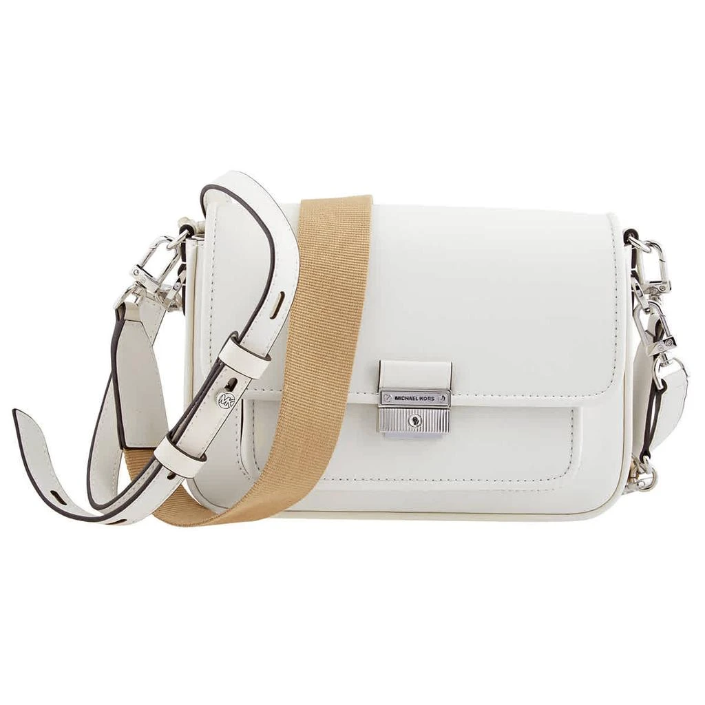 商品Michael Kors|Michael Kors Bradshaw Optic White Leather Shoulder Bag,价格¥2018,第2张图片详细描述